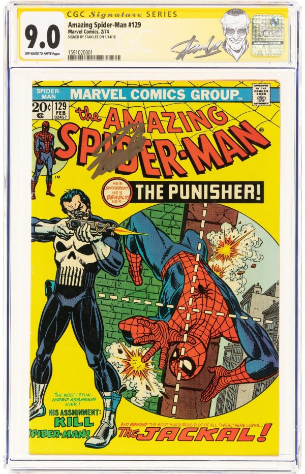 The Amazing Spider-Man #129 Signature Series: Stan Lee (Marvel, 1974) CGC 9.0