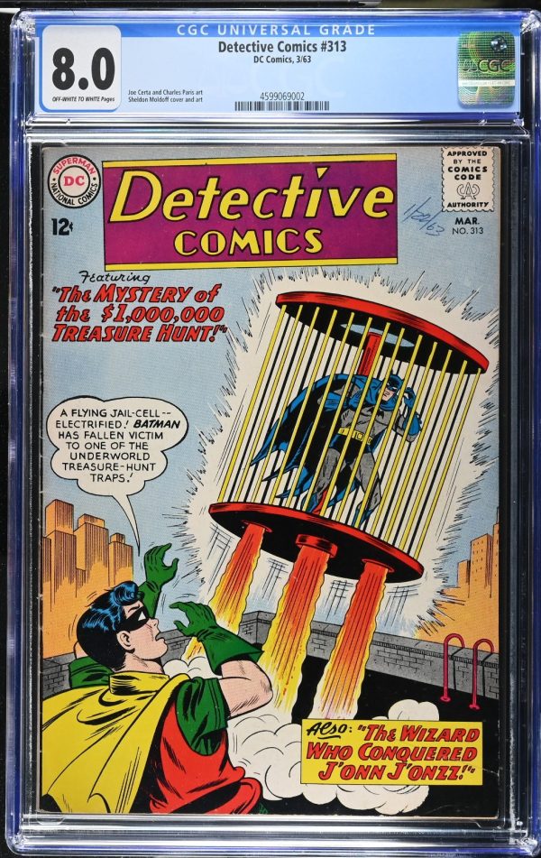 Detective Comics #313 1963 CGC 8.0 Off-White to White Pages