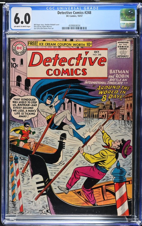 Detective Comics #248 DC Comics 1957 Batman CGC 6.0 Sheldon Moldoff Cover