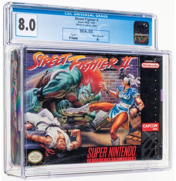 Street Fighter II - CGC 8.0 A+ Sealed [Made in Japan Early Production] SNES 1992