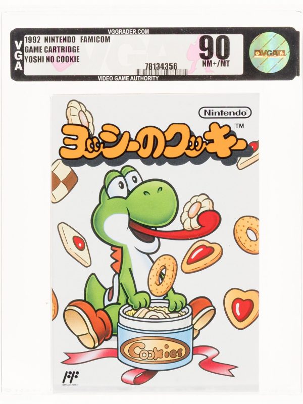 Brand New Japanese FAMICOM Yoshi's Cookie 1992 VGA 90 NM+/MT Graded UNOPENED