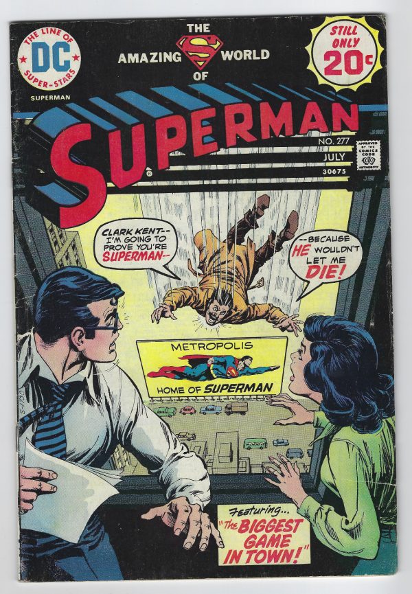 Superman 277 DC Comics Neal Adams Elliot Maggin Curt Swan 1974