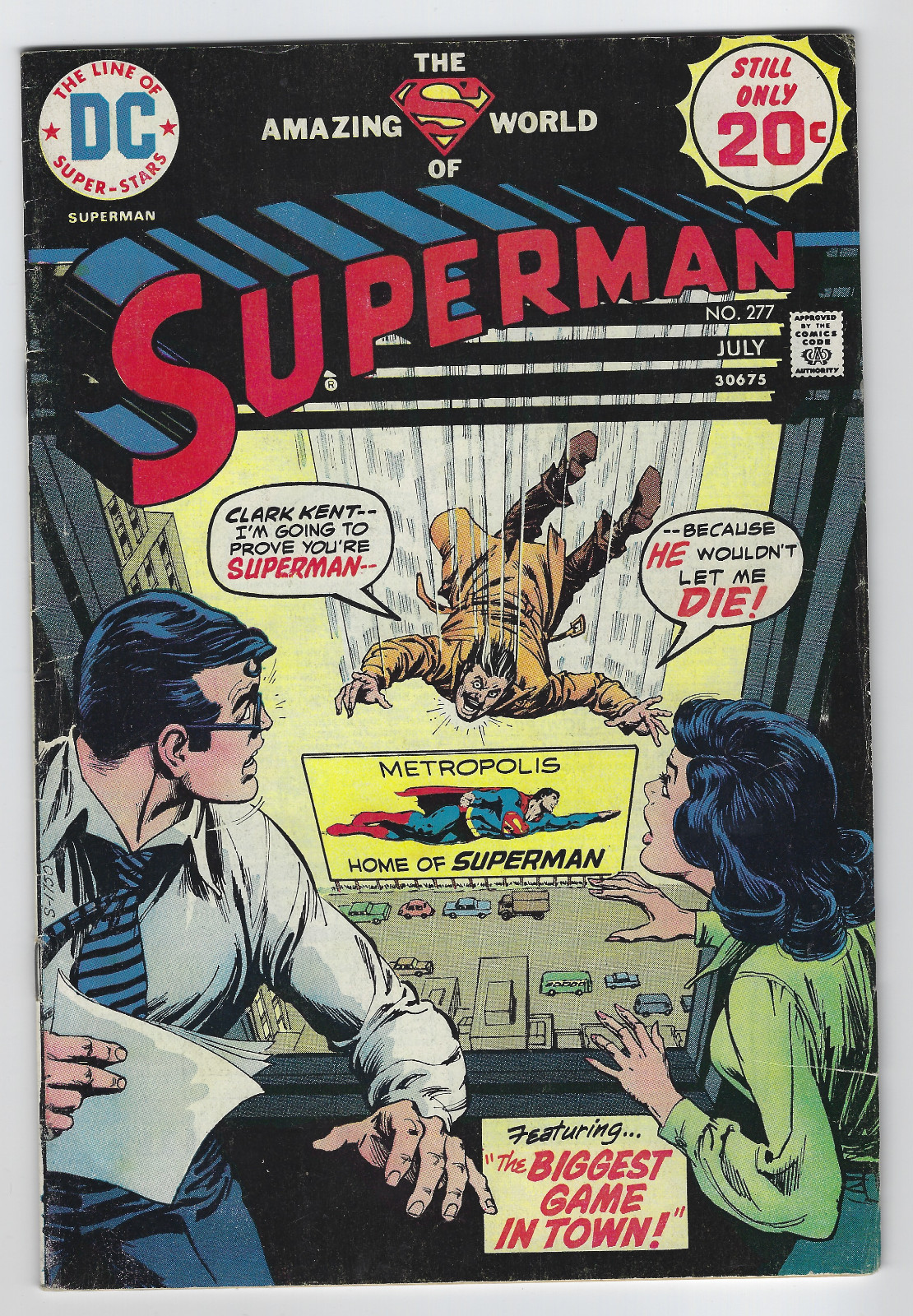 Superman 277 DC Comics Neal Adams Elliot Maggin Curt Swan 1974