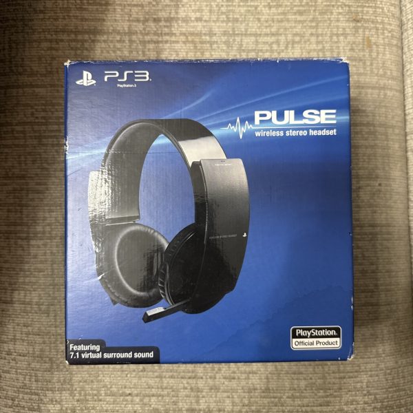 Sony Playstation 3 Wireless Gaming Black Headset Model PS3 NO DONGLE