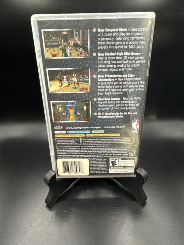 NBA 07 (Sony PSP, 2006) Complete With Kobe Bryant *TESTED* CIB Manual & Insert