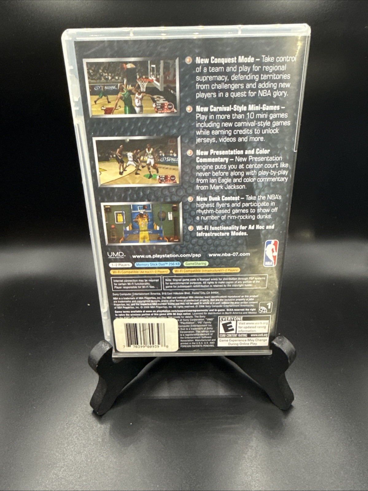 NBA 07 (Sony PSP, 2006) Complete With Kobe Bryant *TESTED* CIB Manual & Insert