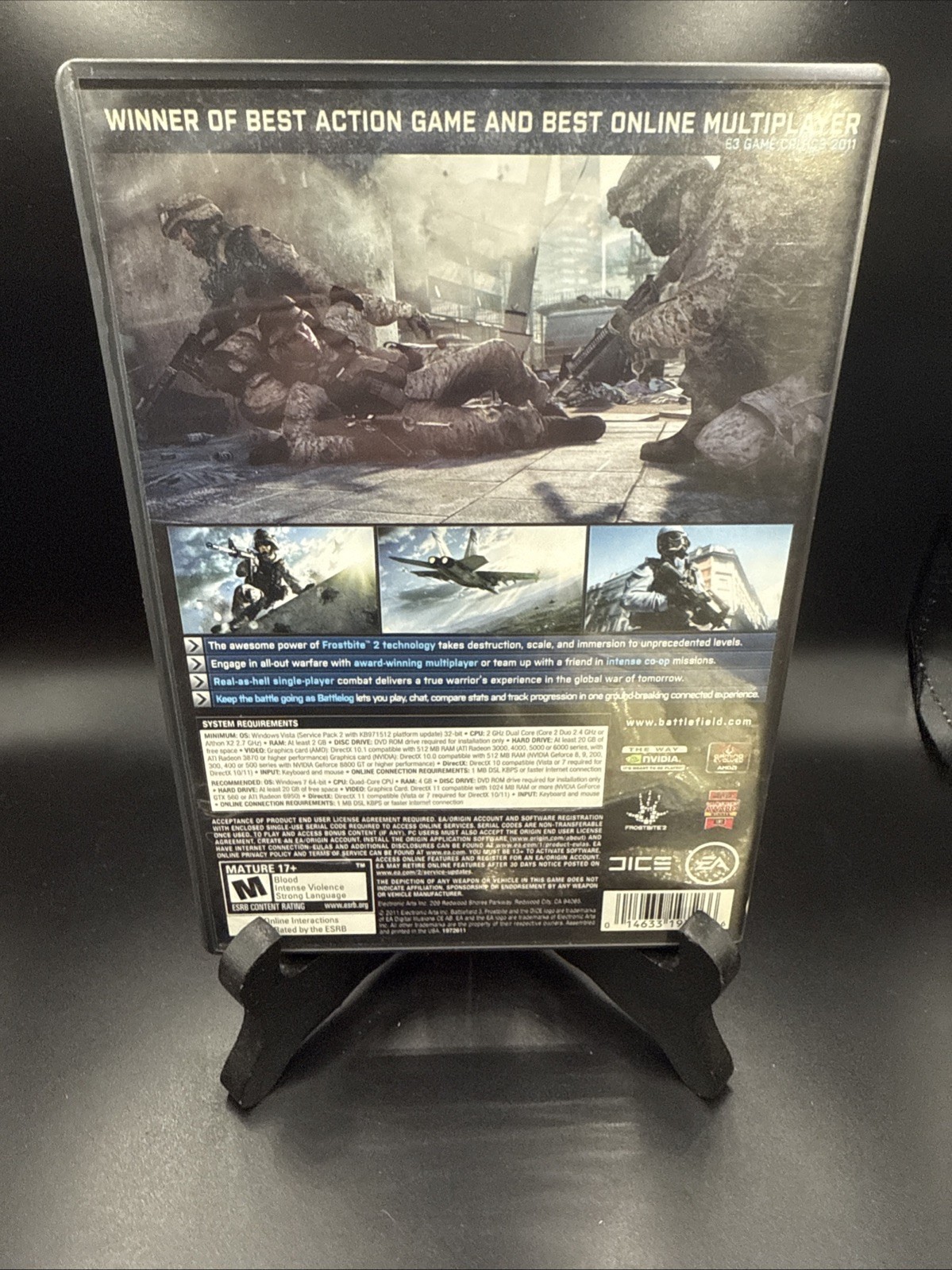 Battlefield 3 (Windows PC, 2011) 2 DVD set EA Games