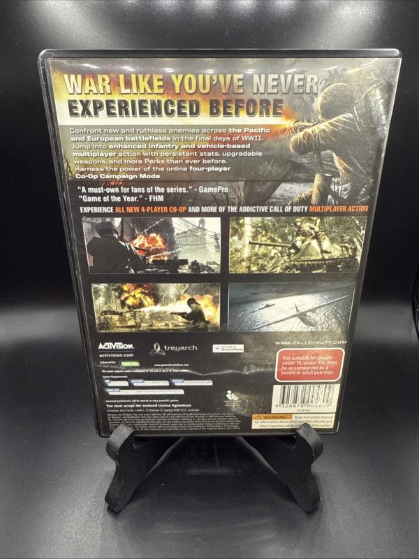Call of Duty World at War Games For Windows PC 2008 CIB with Manual