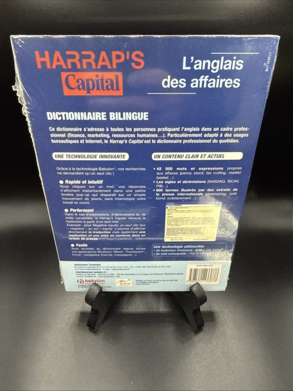 LOGICIEL L’ANGLAIS DES AFFAIRES HARRAP’S CAPITAL PC CD ROM FRANÇAIS ANGLAIS