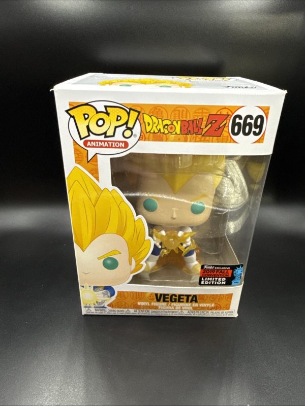 Funko POP! Animation: Vegeta #669 NYCC 2019 Exclusive Dragon Ball Z With Case