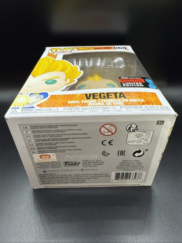 Funko POP! Animation: Vegeta #669 NYCC 2019 Exclusive Dragon Ball Z With Case