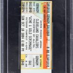 2004 LEBRON JAMES 16 POINTS WINE & GOLD SCRIMMAGE FULL TICKET 10/10/04 BECKETT 4
