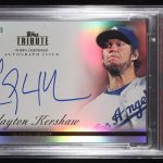Clayton Kershaw Signed 2012 Topps Tribute Autographs #CKE1 #27/99 (PSA 9)