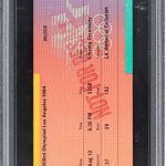1984 US Olympic Basketball Full Ticket Michael Jordan 1st Gold Medal PSA 4 VG/EX