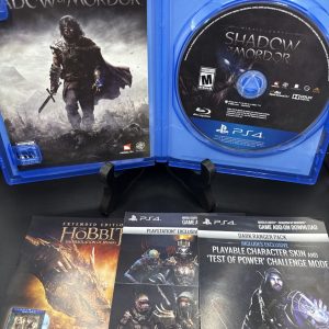 Middle Earth Shadow of Mordor Sony PlayStation 4 2014 PS4 CIB Game Case Manual