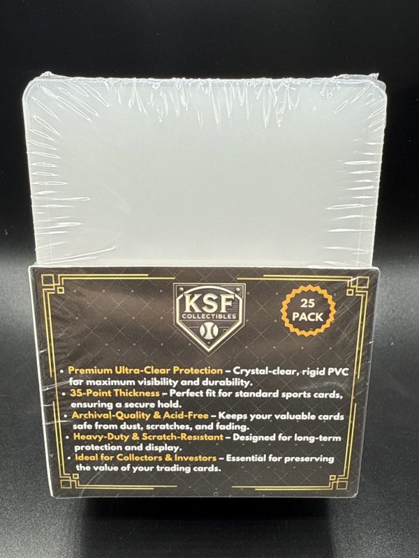 3" X 4" KSF PREMIUM Top Loaders 35pt Pack of 25 Toploaders Volume Discount