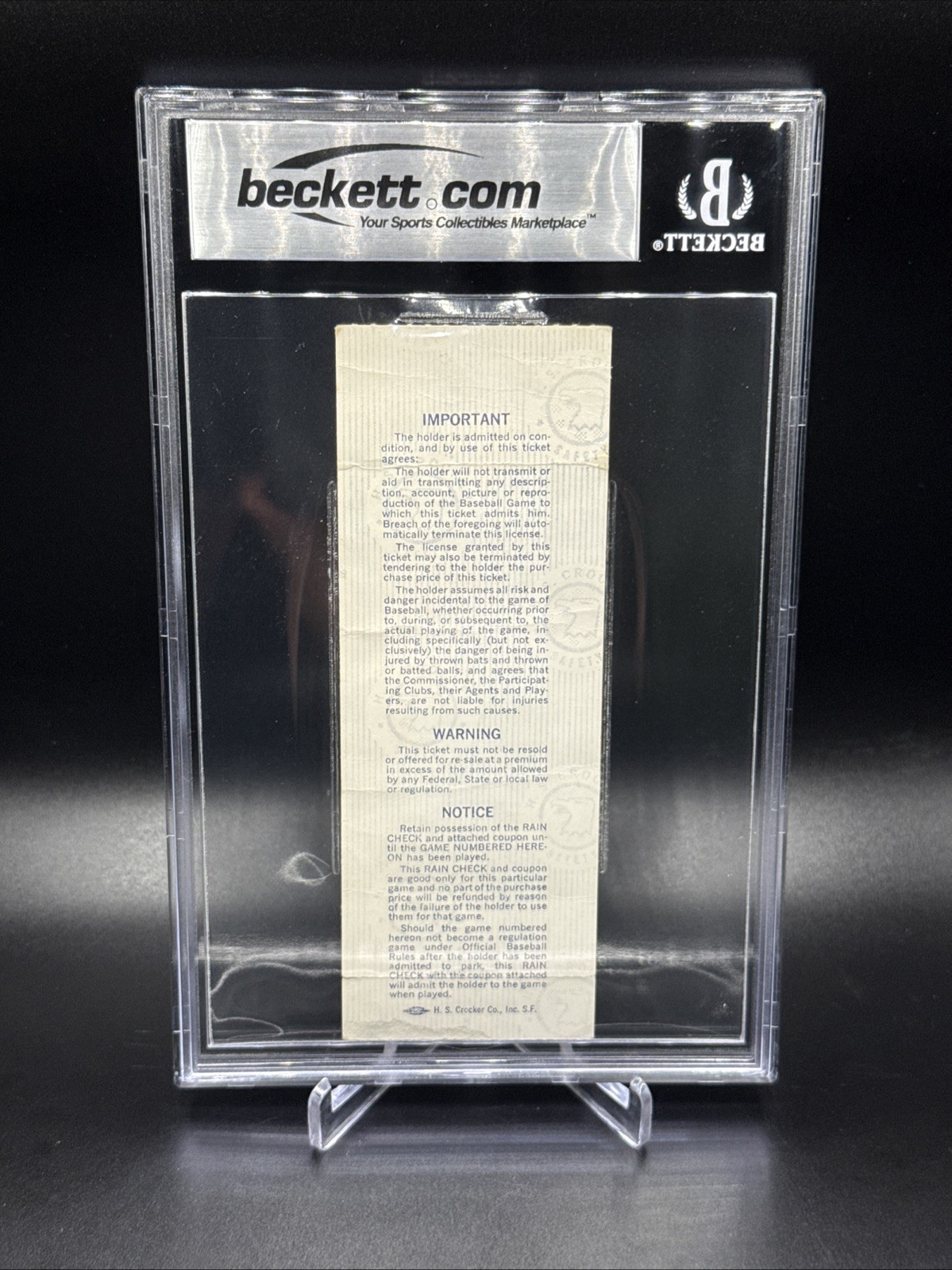 1979 WORLD SERIES Game 4 Ticket Stub Orioles Pirates Beckett 3 VG Stargell HR