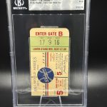 1953 World Series Ticket GAME 5 MICKEY MANTLE GRAND SLAM YANKEES Beckett 5 EX