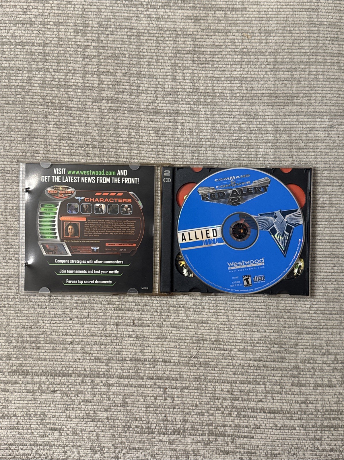Command & Conquer: Red Alert 2 PC Strategy Game - Excellent Condition