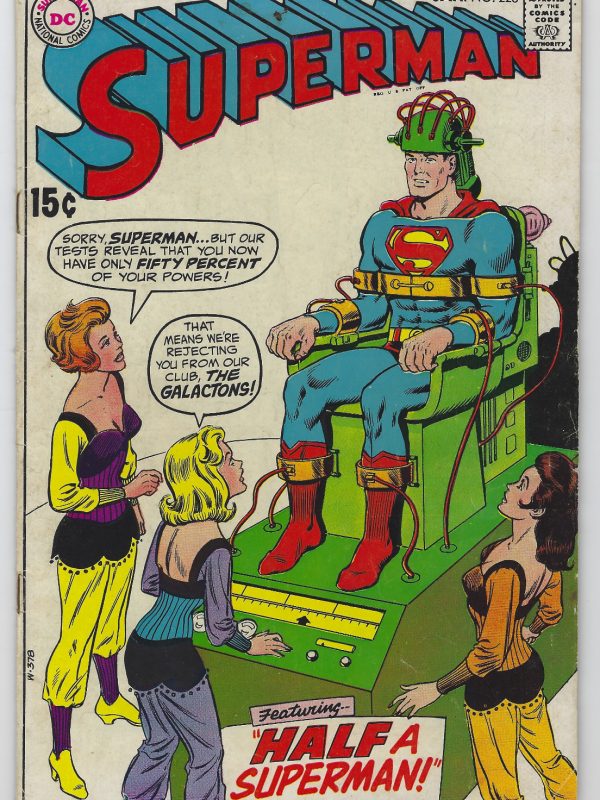 Superman #223, 1st Bronze Age Issue, Half a Superman! (DC Comics, 1970)