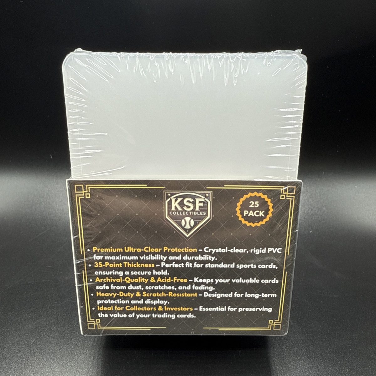 3" X 4" KSF PREMIUM Top Loaders 35pt Pack of 25 Toploaders Volume Discount