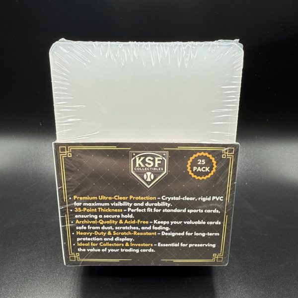 3" X 4" KSF PREMIUM Top Loaders 35pt Pack of 25 Toploaders Volume Discount