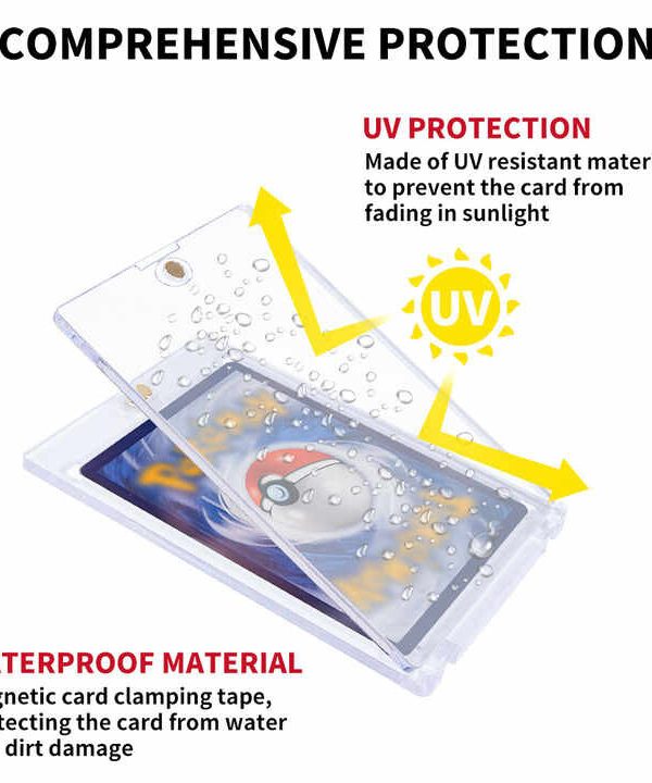 25 Pack Collectibles 35pt One Touch Magnetic Trading Card Holder UV Protection