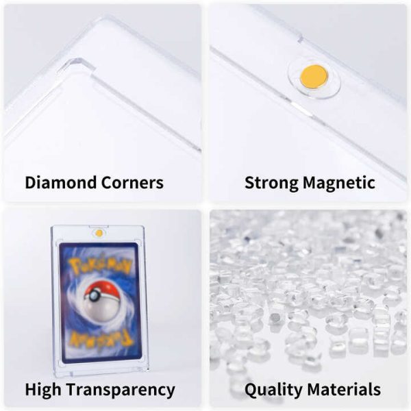 25 Pack Collectibles 35pt One Touch Magnetic Trading Card Holder UV Protection