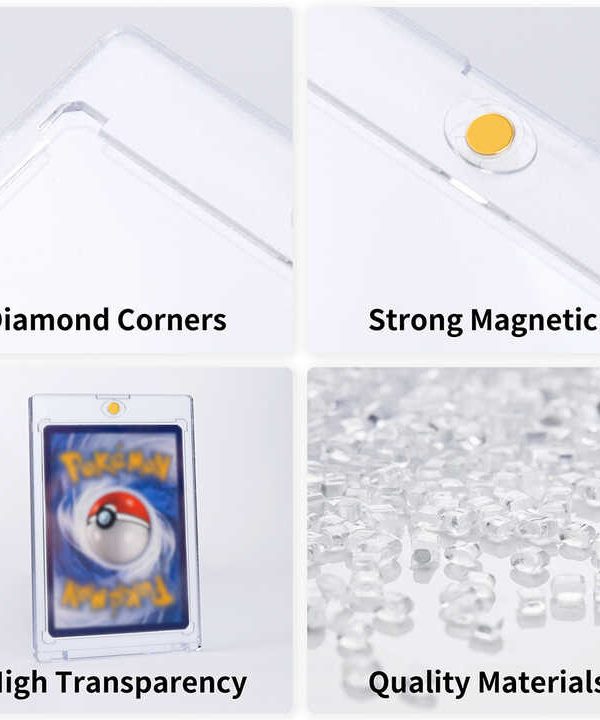 25 Pack Collectibles 35pt One Touch Magnetic Trading Card Holder UV Protection
