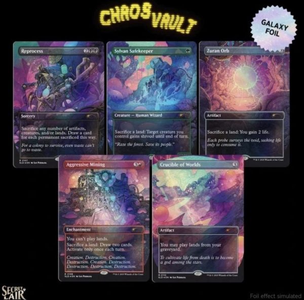 MTG Secret Lair Alien Auroras Galaxy FOIL - Sealed - SLD Secret Lair Chaos Vault