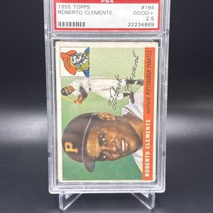 1955 TOPPS #164 ROBERTO CLEMENTE PSA 2.5 GOOD+