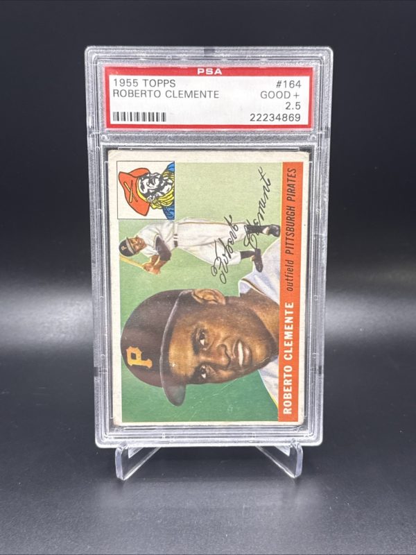 1955 TOPPS #164 ROBERTO CLEMENTE PSA 2.5 GOOD+