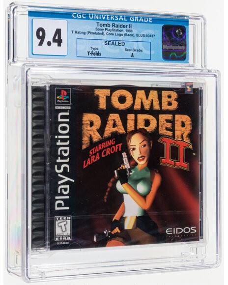 CGC 9.4 Tomb Raider II 2 Black-Label PlayStation 1, PS1 1998 NEW SEALED!