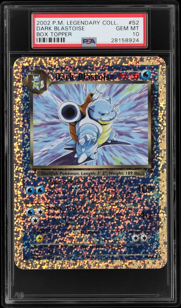 PSA 10 Dark Blastoise Legendary Collection Box Topper 2002