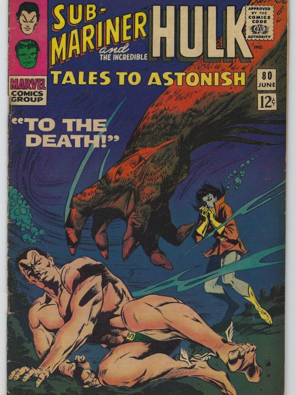 TALES TO ASTONISH 80 - VG+ SUB-MARINER - MOLE MAN - INCREDIBLE HULK (1966)