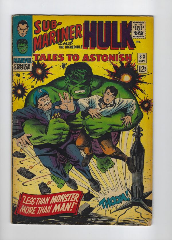 Tales to Astonish #83 Fine Incredible HULK Sub-MARINER 1966 MARVEL