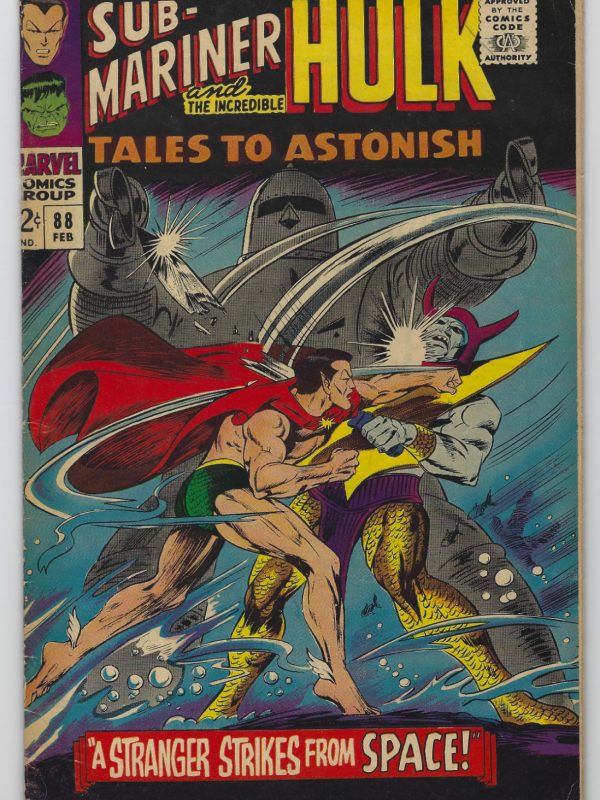 Tales to Astonish 88 (VF) Colan cover Everett SUBMARINER Gil Kane HULK 1967