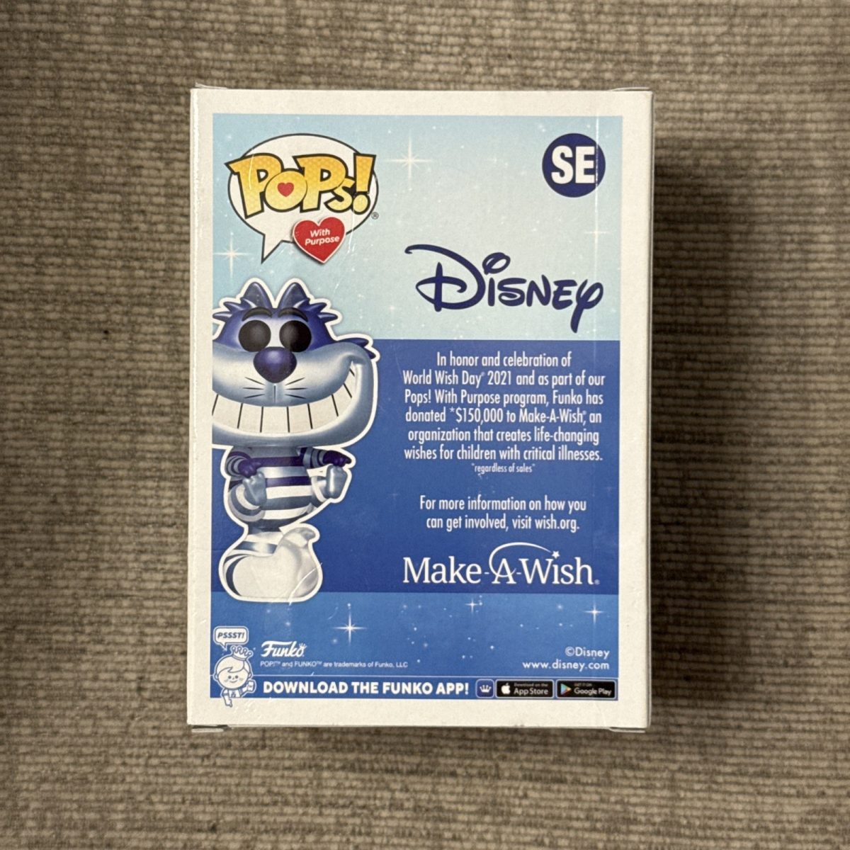 Funko Pop! Vinyl: Disney - Cheshire Cat (Metallic) SE Make-A-Wish