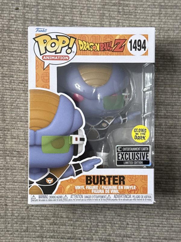 Funko Pop! Dragon Ball - Burter #1494 (Glow) - Entertainment Earth (Exclusive)