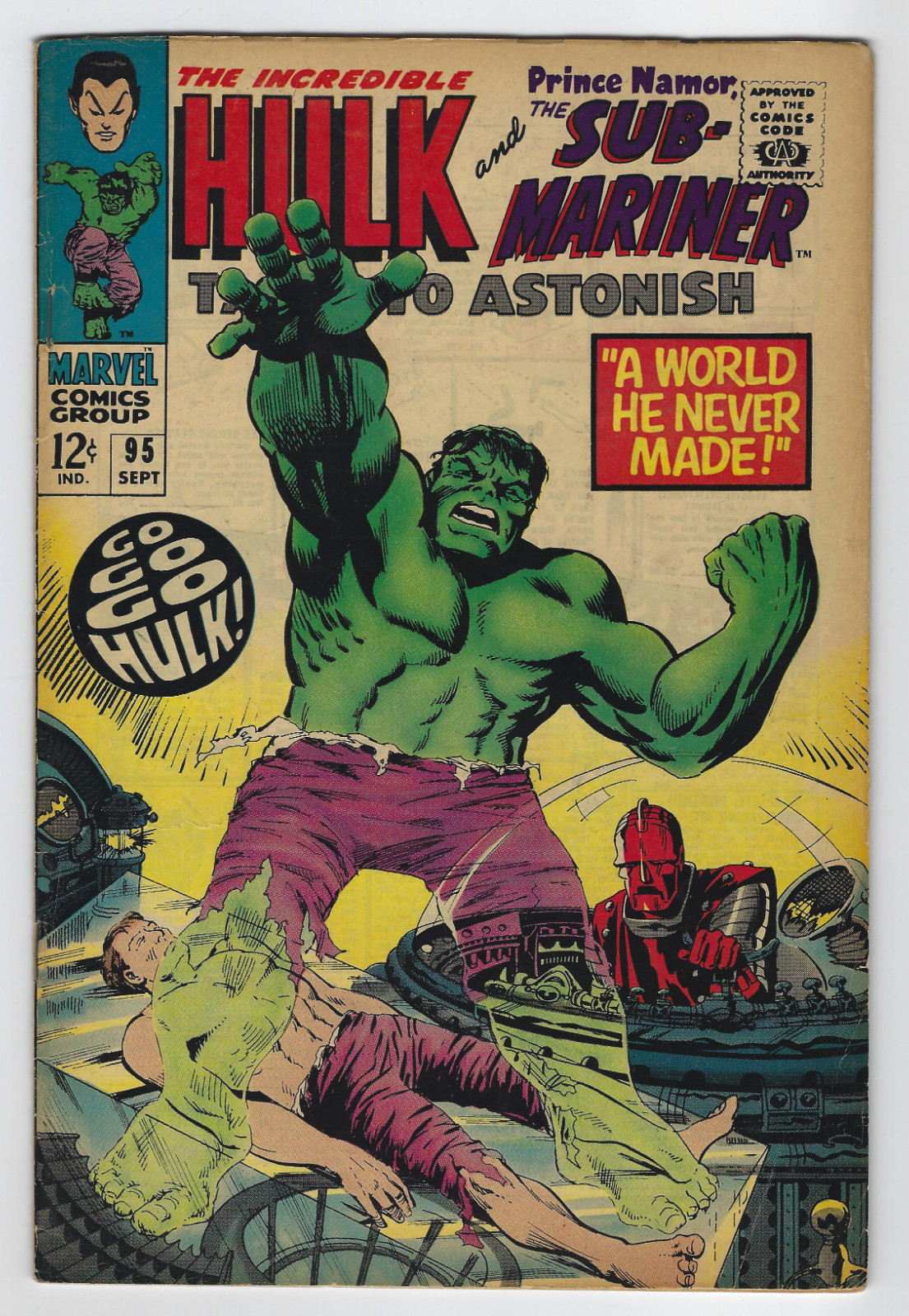 Tales To Astonish #95 VF 1st Appearance Walter Newell! Marvel 1967