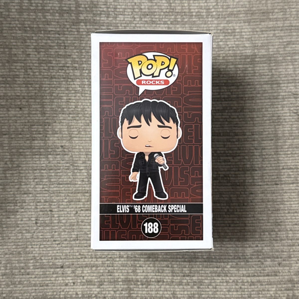 Funko Pop! Rocks Elvis Presley ‘68 Comeback Special #188 EE Excl Diamond Coll