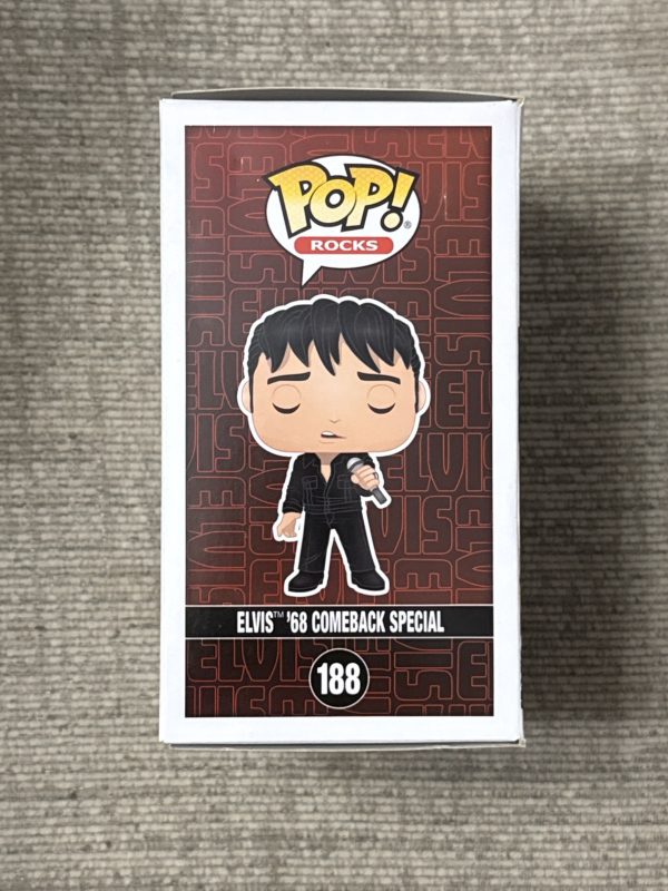 Funko Pop! Rocks Elvis Presley ‘68 Comeback Special #188 EE Excl Diamond Coll
