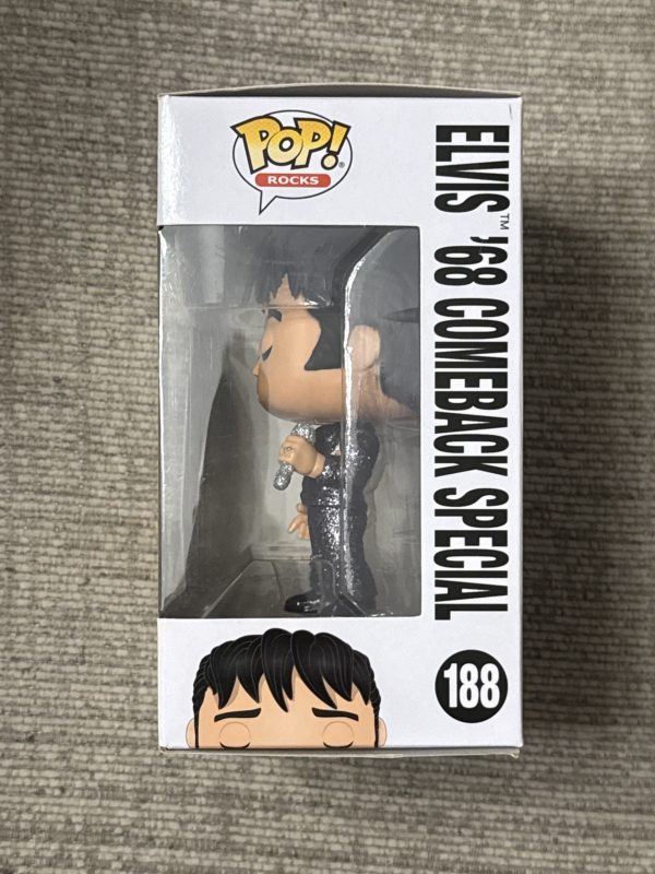 Funko Pop! Rocks Elvis Presley ‘68 Comeback Special #188 EE Excl Diamond Coll