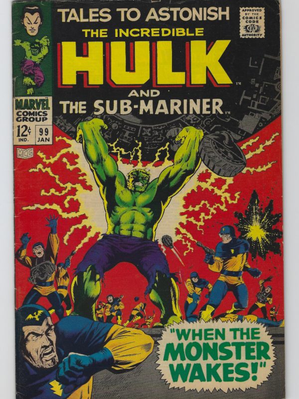 TALES TO ASTONISH #99 COMIC BOOK (MARVEL,1968) SILVER AGE +