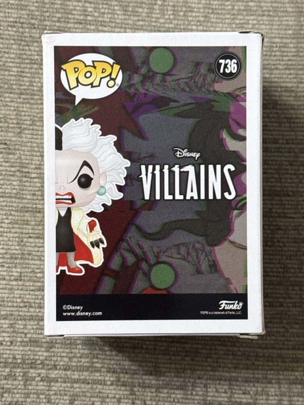 Funko POP! Disney Villains Cruella De Vil Diamond Glitter #736 Vinyl Figure NIB
