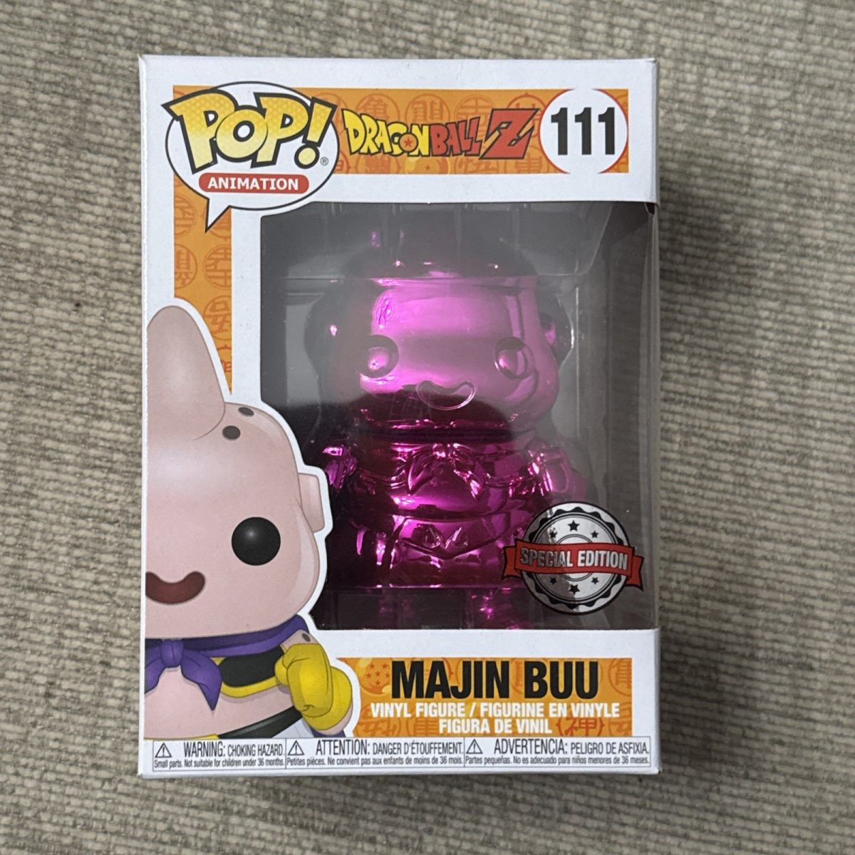 Unused FUNKO POP Figure DRAGON BALL Buu Purple Metallic Special Edition 111 Box