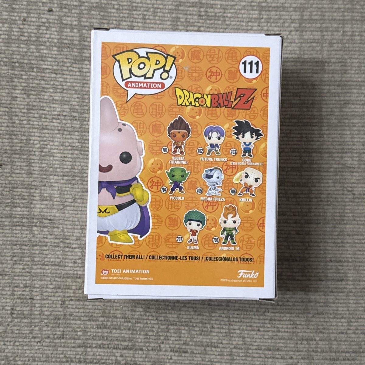 Unused FUNKO POP Figure DRAGON BALL Buu Purple Metallic Special Edition 111 Box