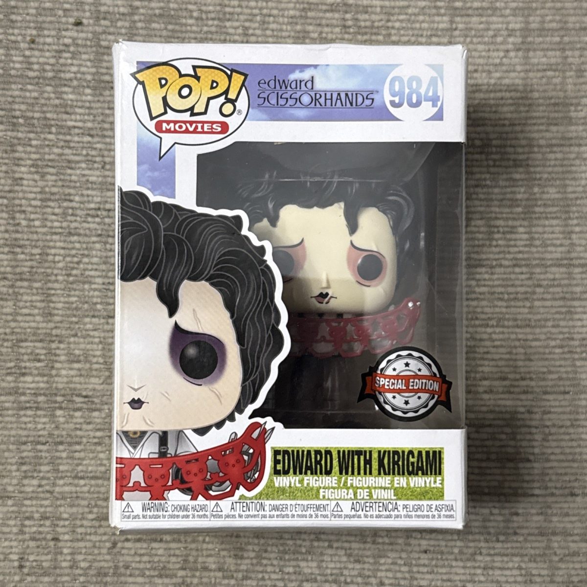 Funko Pop! Vinyl: Edward Scissorhands - Edward with Kirigama - Special Edition