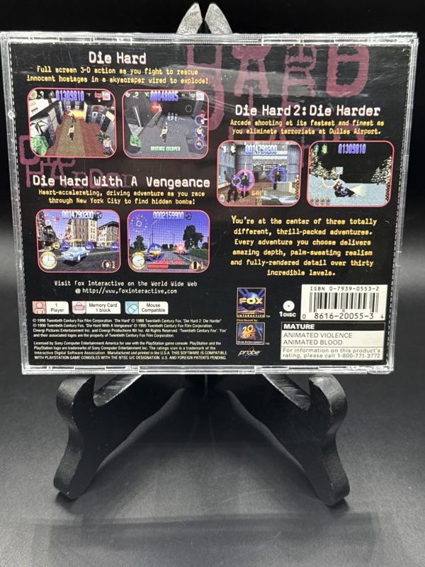 Die Hard Trilogy PS1 (Sony PlayStation 1, 1996) With Manual & Tested CIB