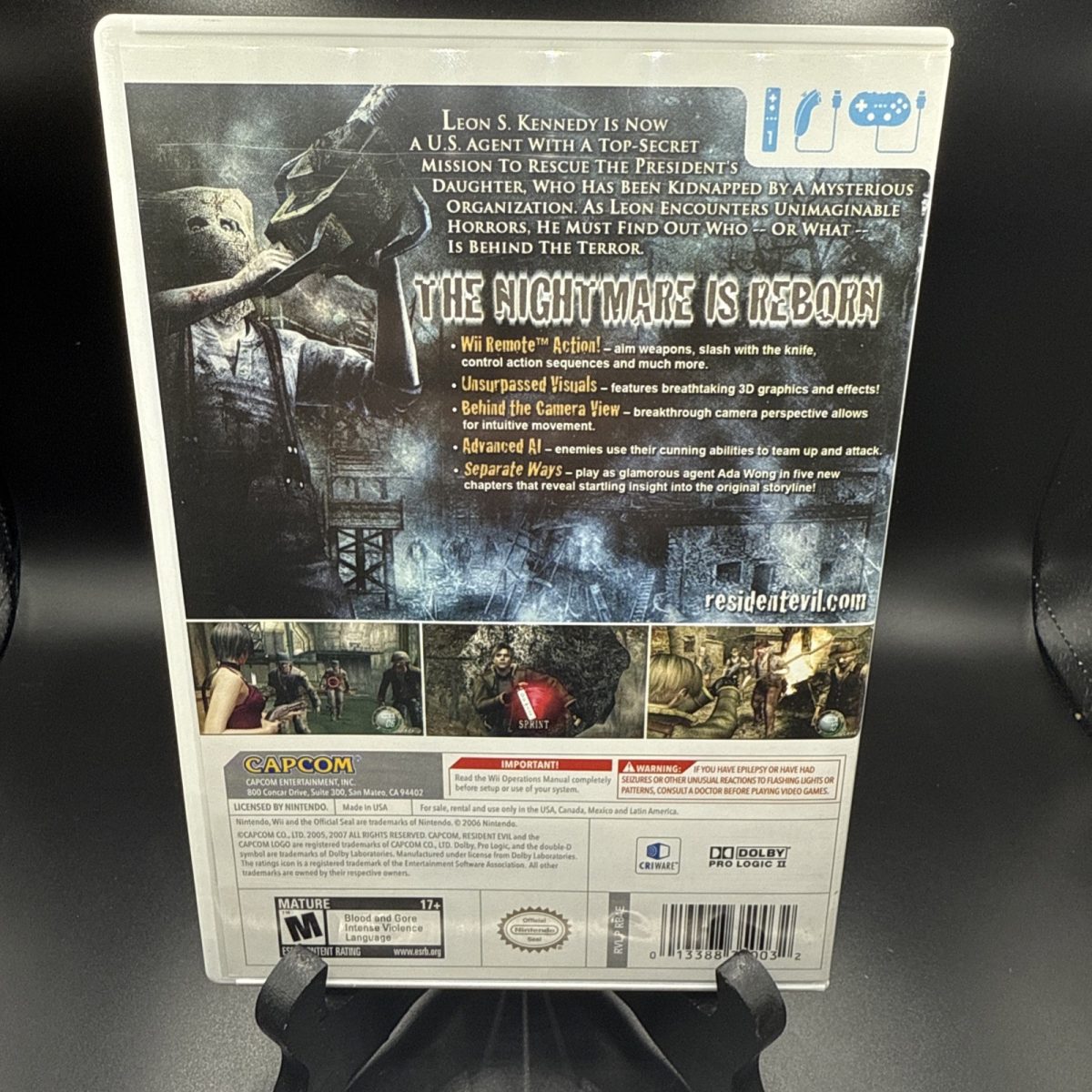 Resident Evil 4 - Wii Edition Nintendo Wii Video Game Complete CIB Tested